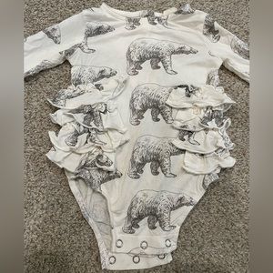 Kate Quinn Polar Bear Ruffle Onesie
